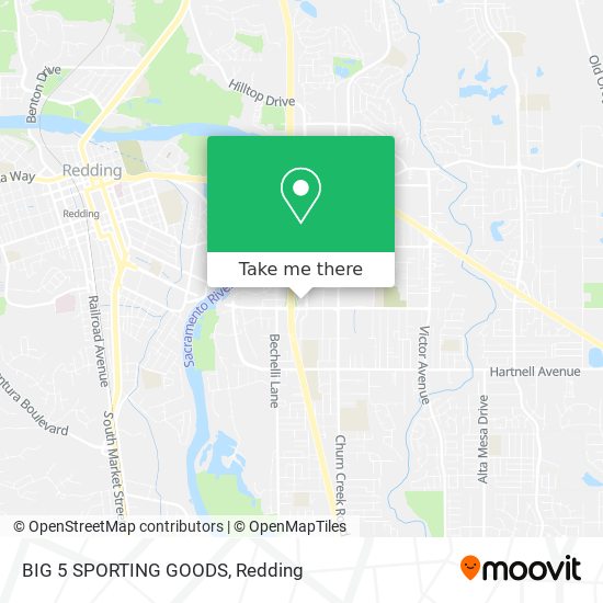 BIG 5 SPORTING GOODS map