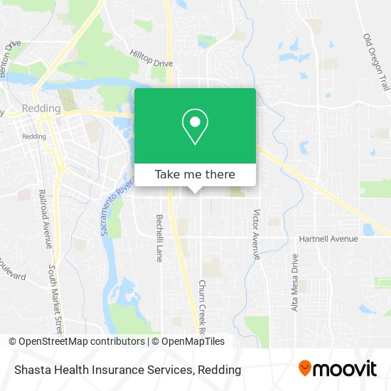 Shasta Health Insurance Services map