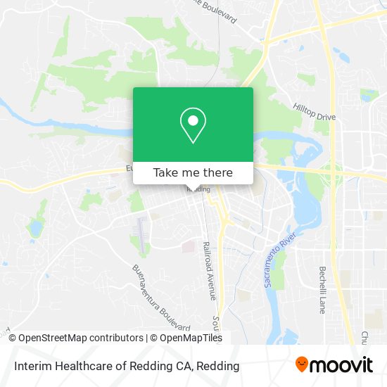 Mapa de Interim Healthcare of Redding CA