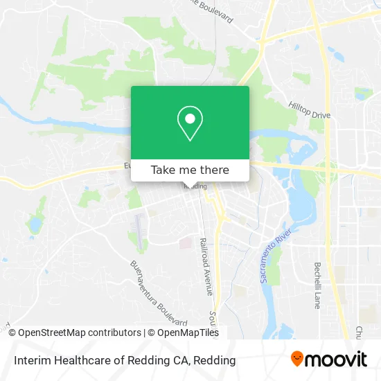 Interim Healthcare of Redding CA map