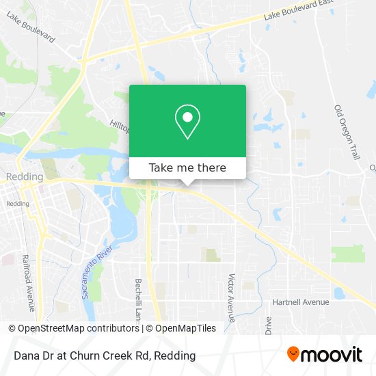 Mapa de Dana Dr at Churn Creek Rd