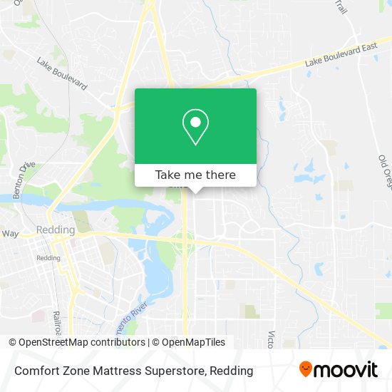 Mapa de Comfort Zone Mattress Superstore