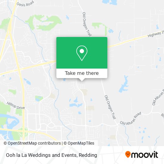 Ooh la La Weddings and Events map