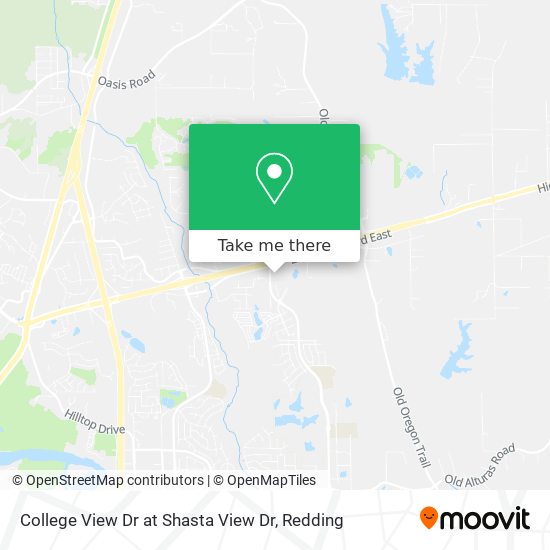 College View Dr at Shasta View Dr map