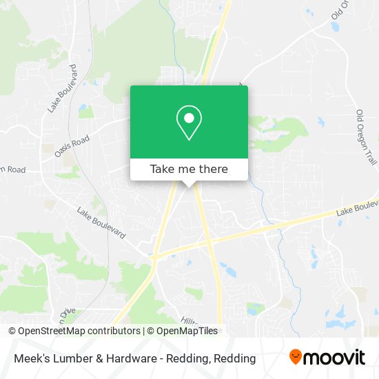 Meek's Lumber & Hardware - Redding map