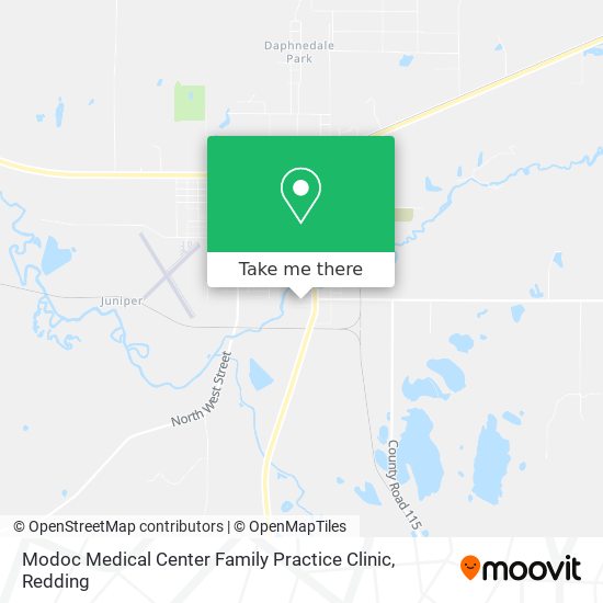 Modoc Medical Center Family Practice Clinic map