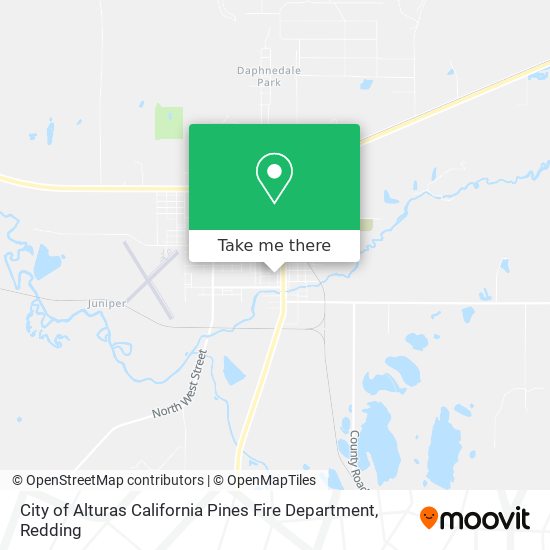 Mapa de City of Alturas California Pines Fire Department