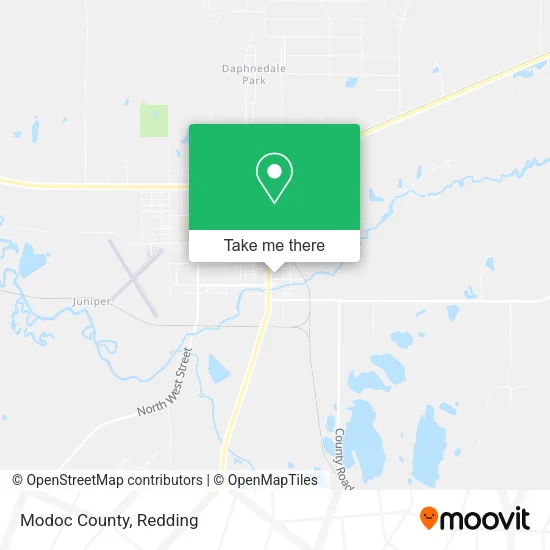 Mapa de Modoc County