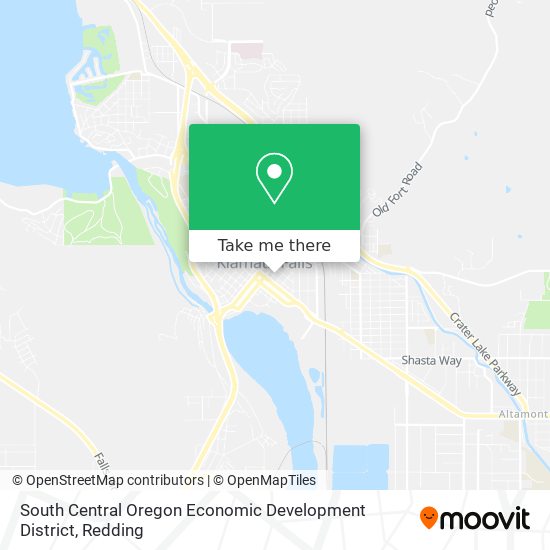 South Central Oregon Economic Development District map