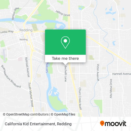California Kid Entertainment map