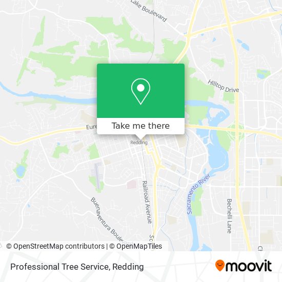 Professional Tree Service map