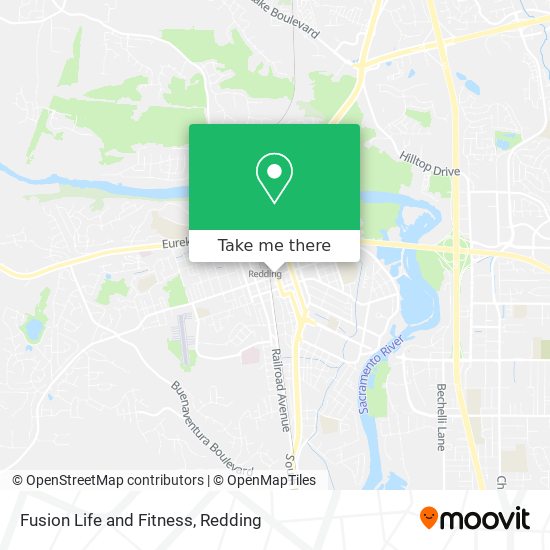 Fusion Life and Fitness map