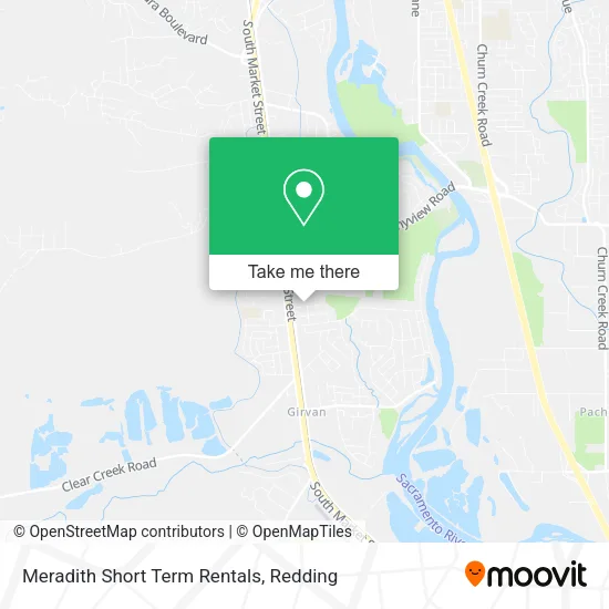 Meradith Short Term Rentals map