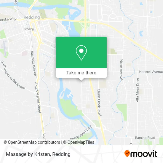 Massage by Kristen map