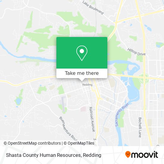 Shasta County Human Resources map