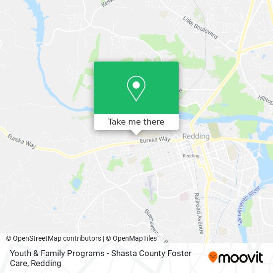 Youth & Family Programs - Shasta County Foster Care map