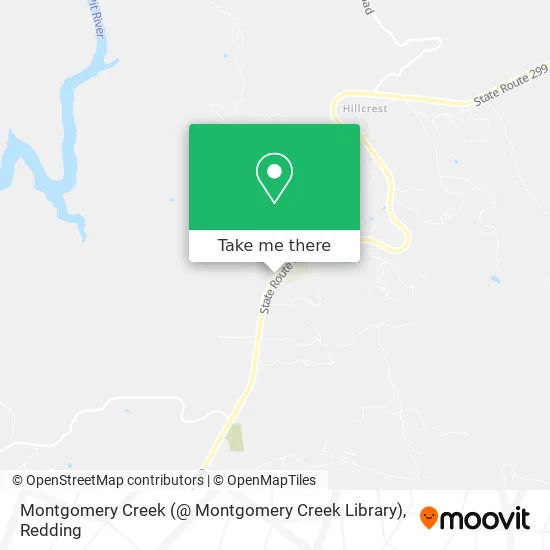 Montgomery Creek (@ Montgomery Creek Library) map