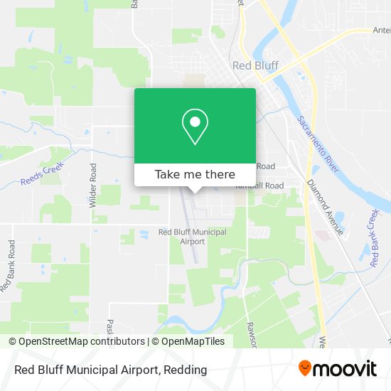Red Bluff Municipal Airport map