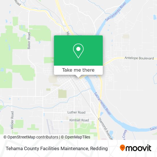 Mapa de Tehama County Facilities Maintenance