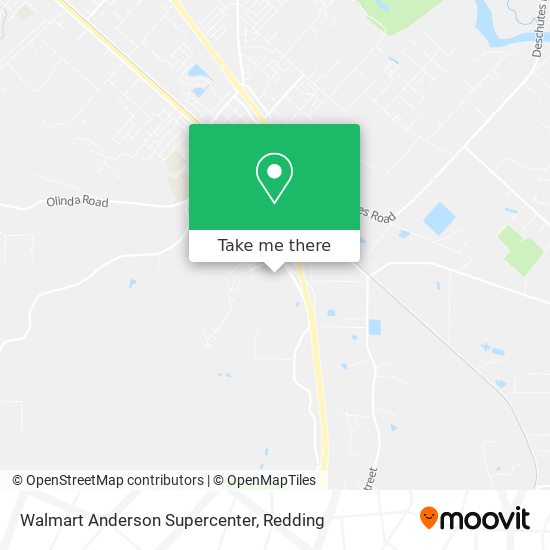 Walmart Anderson Supercenter map