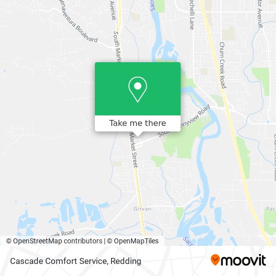 Mapa de Cascade Comfort Service