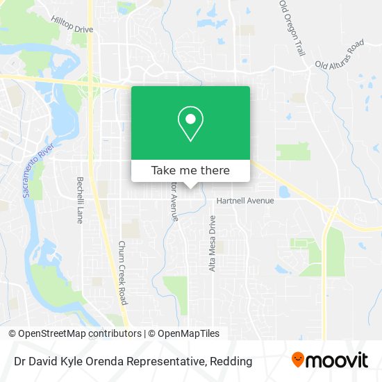 Mapa de Dr David Kyle Orenda Representative