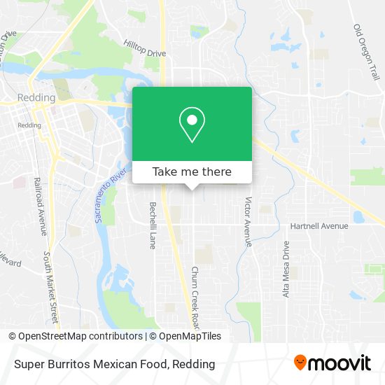 Mapa de Super Burritos Mexican Food