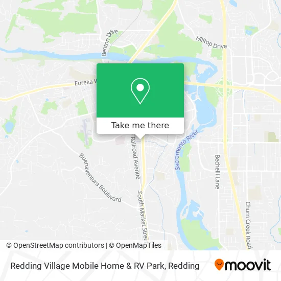 Redding Village Mobile Home & RV Park map