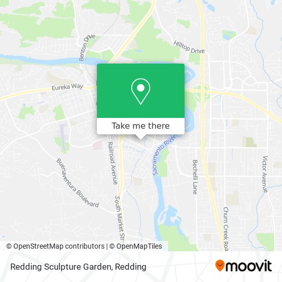 Redding Sculpture Garden map