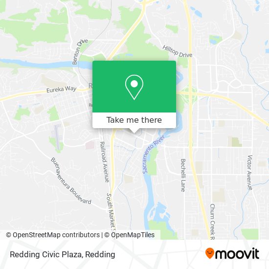 Redding Civic Plaza map