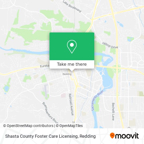 Mapa de Shasta County Foster Care Licensing