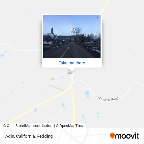Mapa de Adin, California