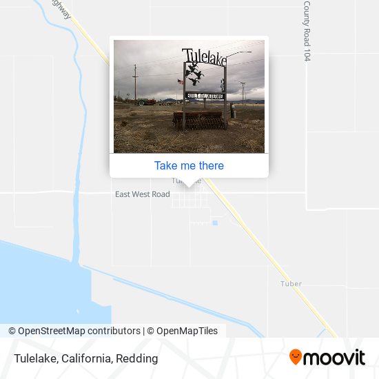 Mapa de Tulelake, California