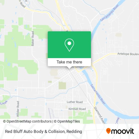 Red Bluff Auto Body & Collision map