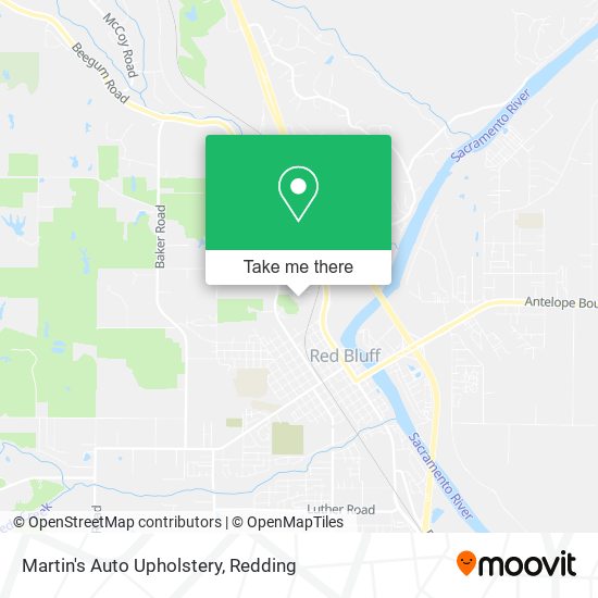 Martin's Auto Upholstery map