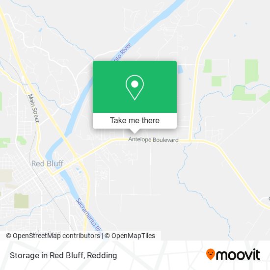 Mapa de Storage in Red Bluff