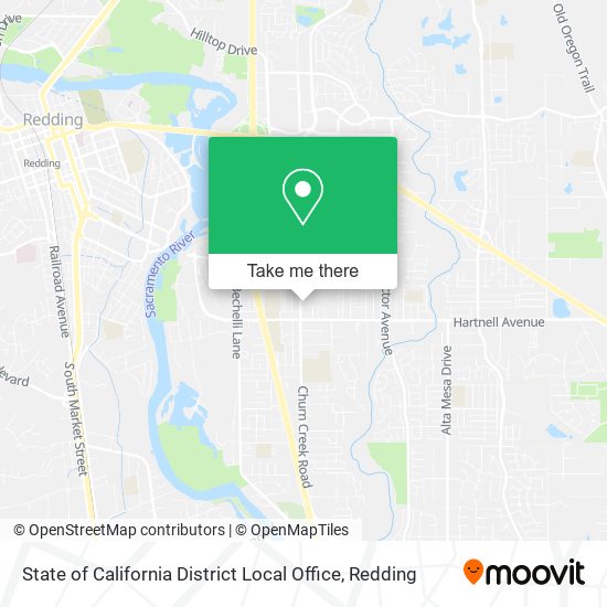 State of California District Local Office map