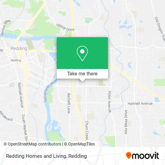 Redding Homes and Living map