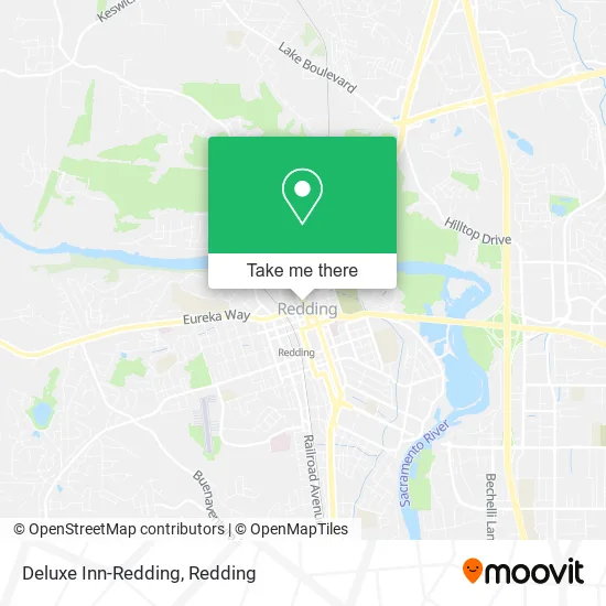 Deluxe Inn-Redding map