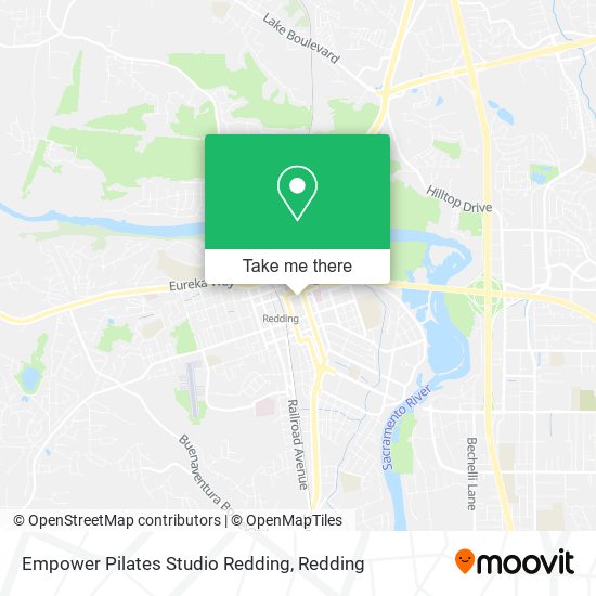 Empower Pilates Studio Redding map