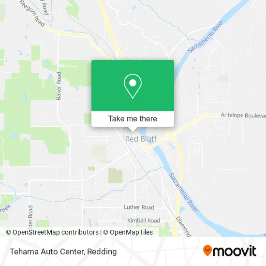 Tehama Auto Center map