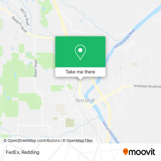 FedEx map