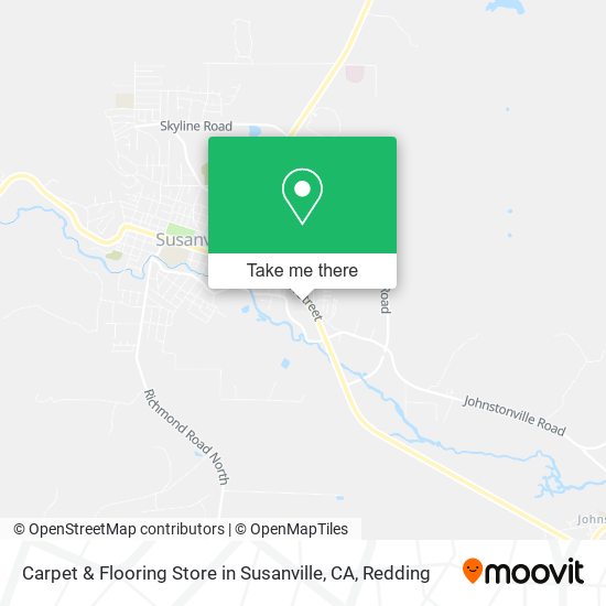 Mapa de Carpet & Flooring Store in Susanville, CA