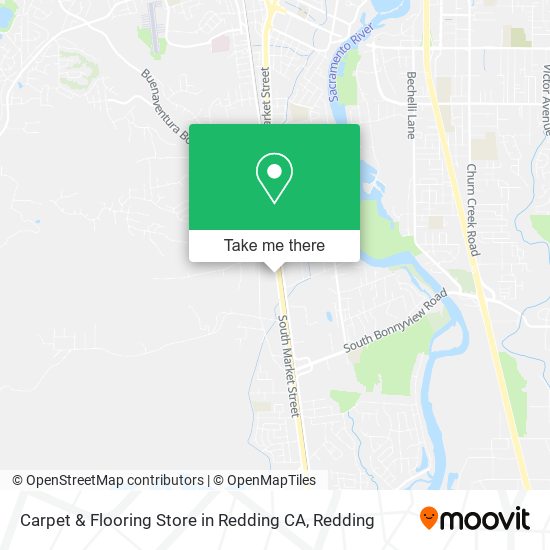 Carpet & Flooring Store in Redding CA map