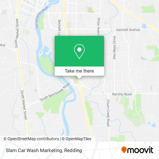 Mapa de Slam Car Wash Marketing