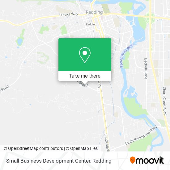 Small Business Development Center map