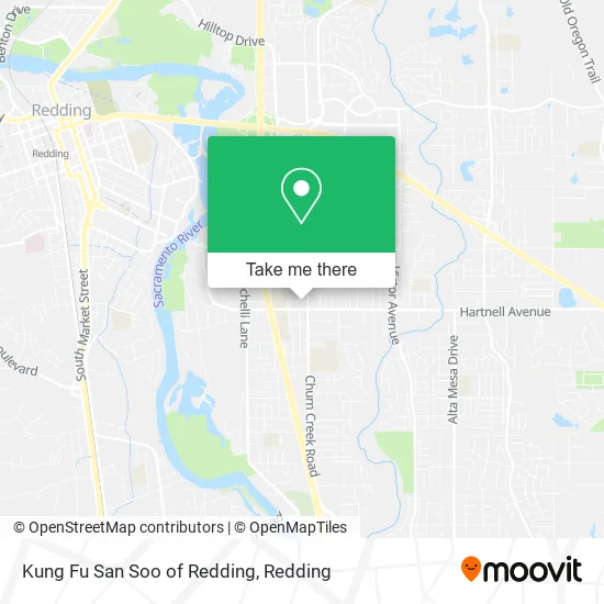 Kung Fu San Soo of Redding map