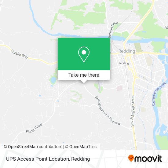 UPS Access Point Location map