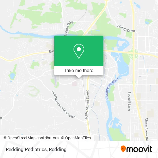 Redding Pediatrics map