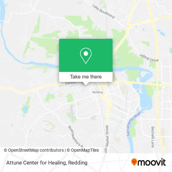 Attune Center for Healing map